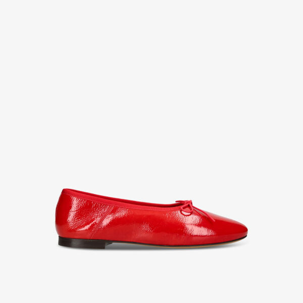 

Кожаные балетки Dream ballerina с бантом Mansur Gavriel, красный