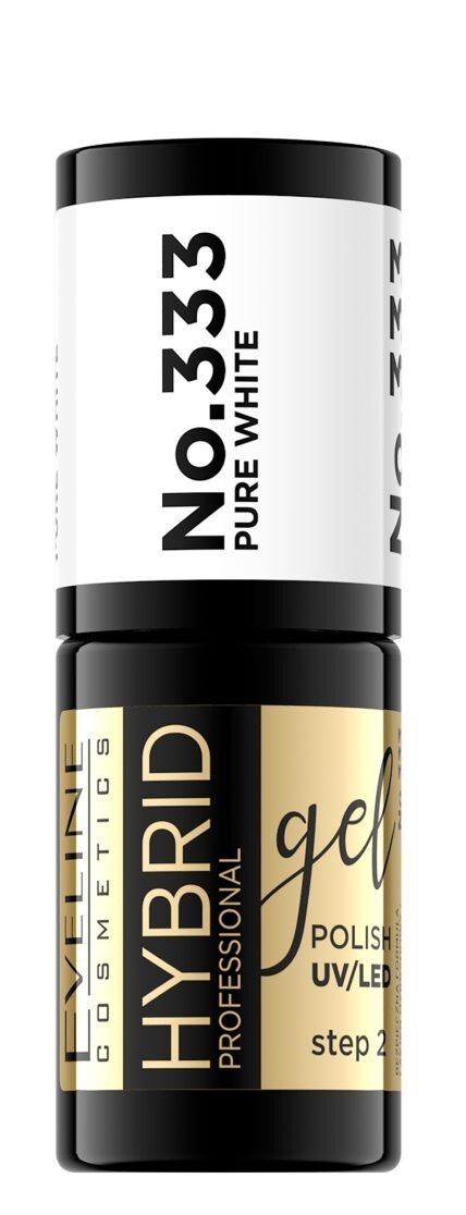 

Eveline Hybrid Professionalгибридный лак для ногтей, 333 Pure White