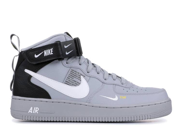 Кроссовки Nike AIR FORCE 1 07 MID LV8 WOLF GREY, серый – заказать по  выгодной цене из-за рубежа в «CDEK.Shopping»