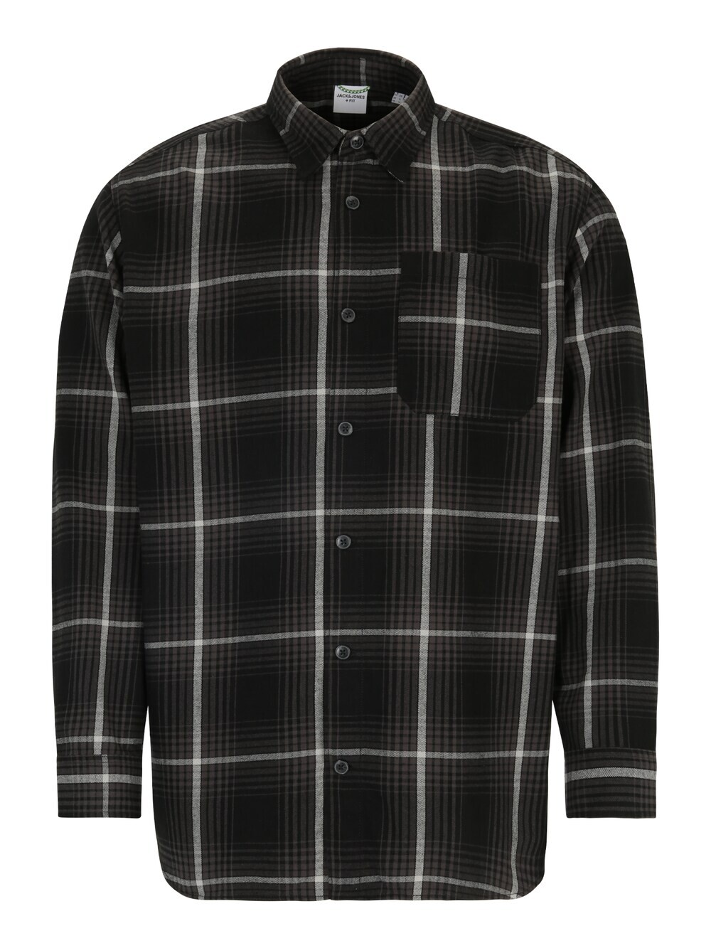 

Рубашка на пуговицах стандартного кроя Jack & Jones Plus, черный