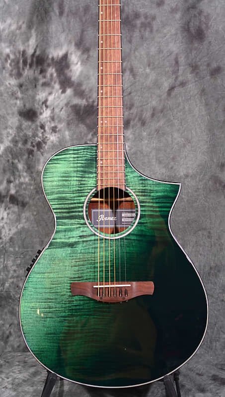 

Акустическая гитара Ibanez AEWC32FM Acoustic Electric Dark Green Sunset Fade w/ FREE Same Day Shipping