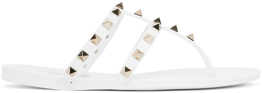 

Белые сандалии Valentino Garavani Rockstud