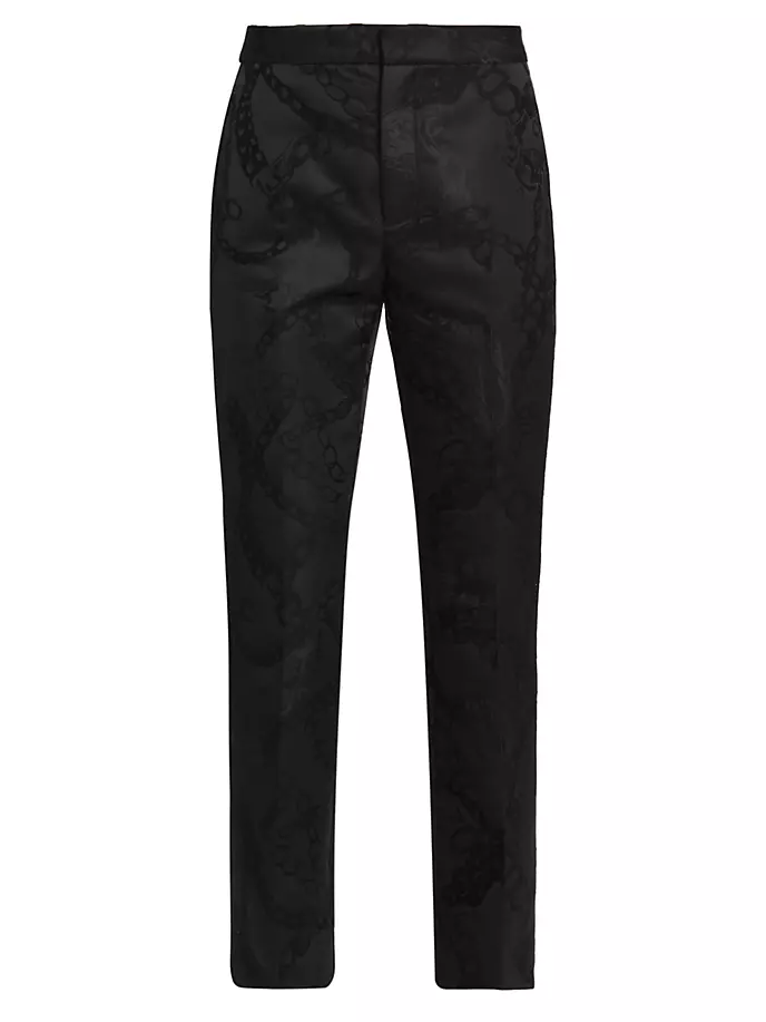 Прямые укороченные жаккардовые брюки Rebel L'Agence, мультиколор шарф chain multi бирюзово серый