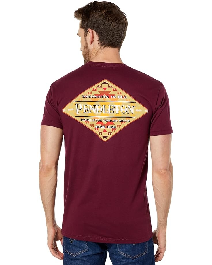 

Футболка Pendleton Mission Trails Diamond Graphic Tee, цвет Maroon/Multi
