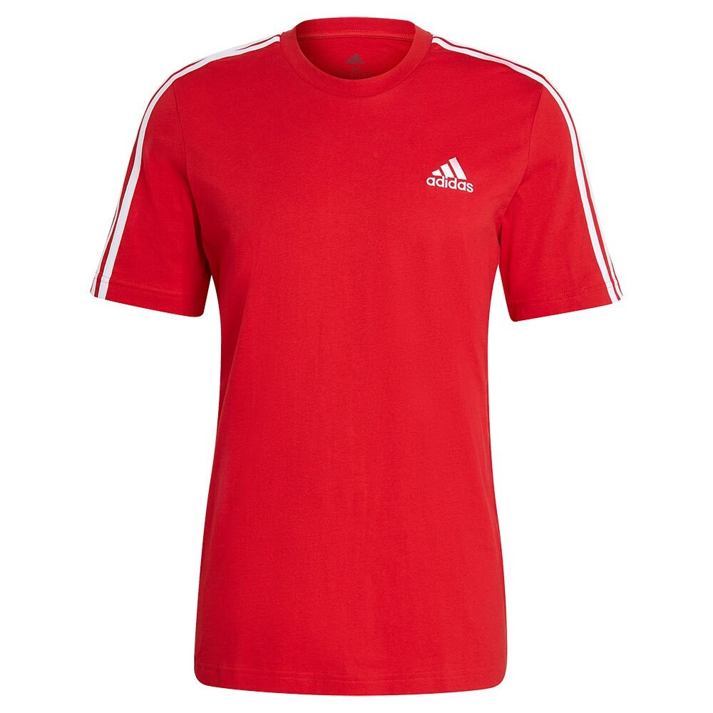 

Футболка adidas Essentials 3 Stripes, красный