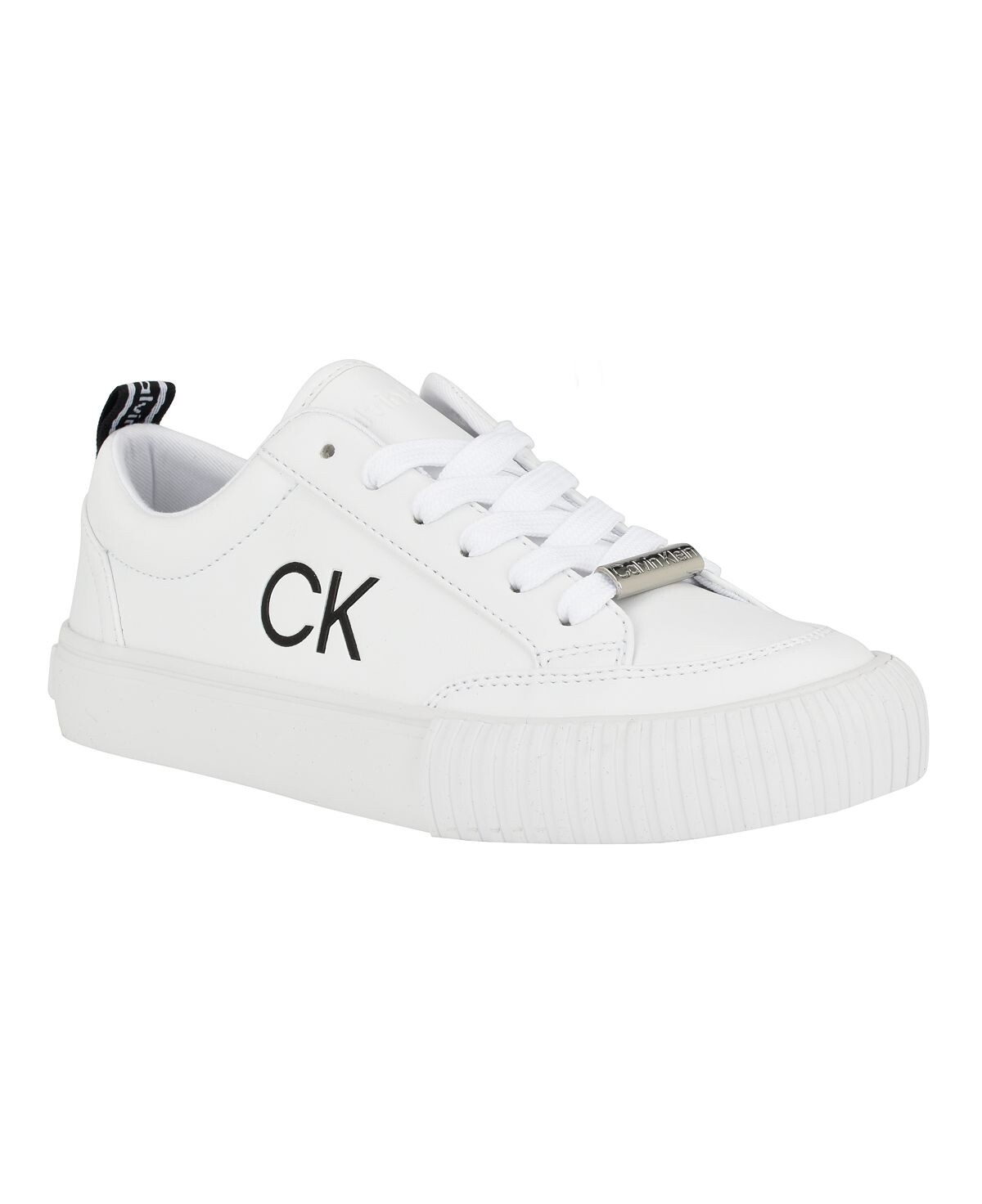 

Женские повседневные кроссовки Lariss на шнуровке с круглым носком Calvin Klein, белый