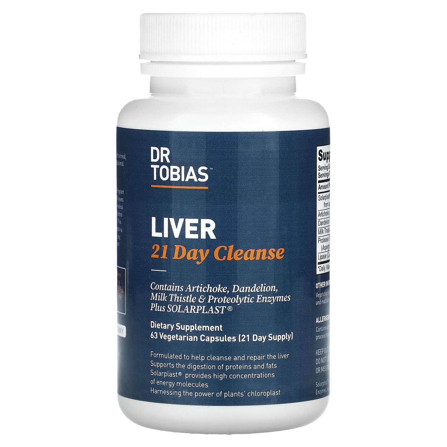 

Liver 21 Day Cleanse, 63 вегетарианские капсулы, Dr. Tobias