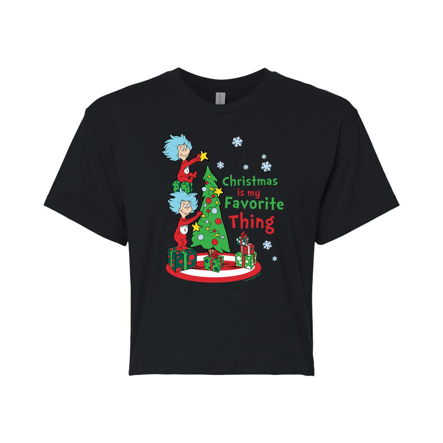 цена Укороченная футболка с рисунком «Доктор Сьюз» для юниоров «Рождественская любимая вещь» Licensed Character