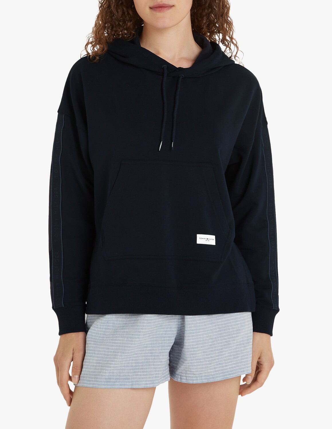 

Длинная толстовка с капюшоном Tommy Hilfiger, синий