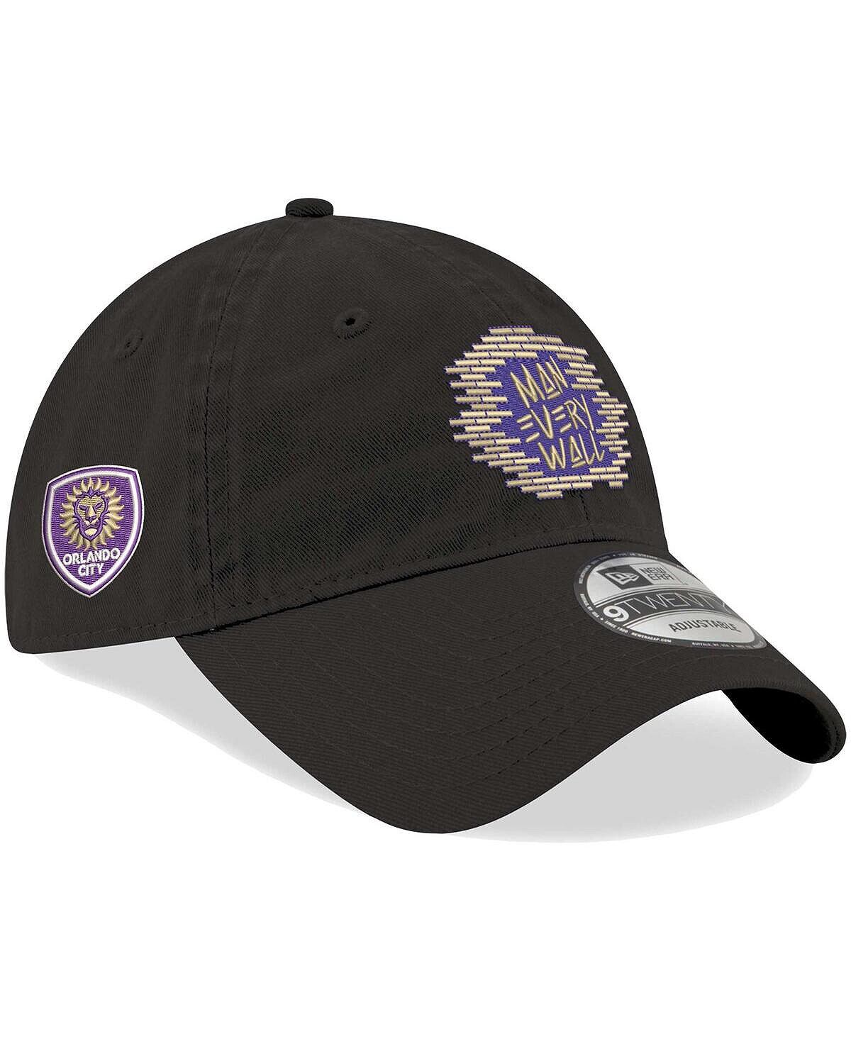

Мужская черная регулируемая кепка Orlando City SC на крючках 9TWENTY New Era