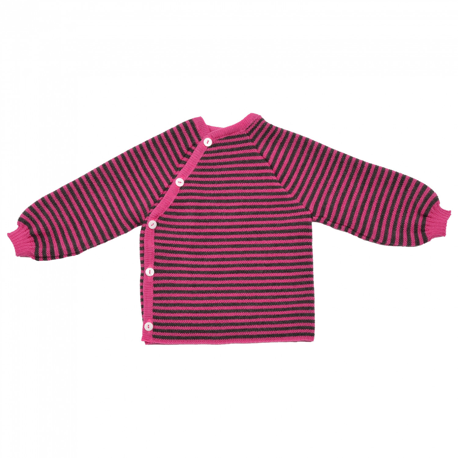 

Свитер из мериноса Reiff Kid's Ringelschlüttli, цвет Pink/Fels