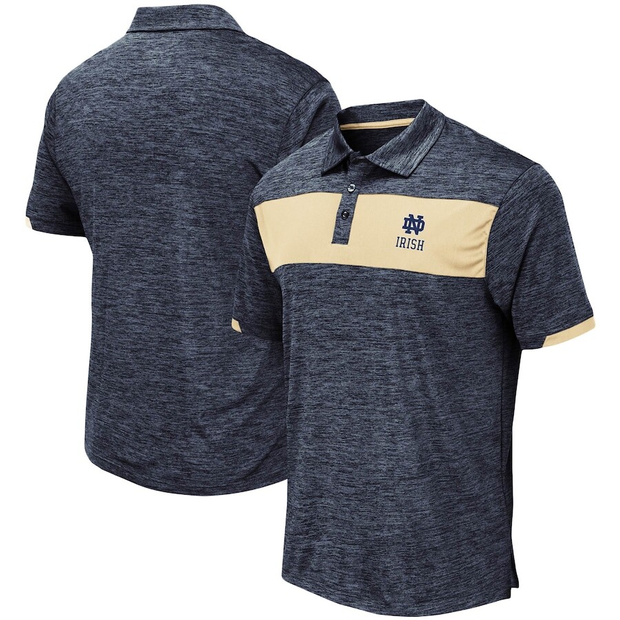 

Поло с коротким рукавом Colosseum Notre Dame Fighting Irish, нави