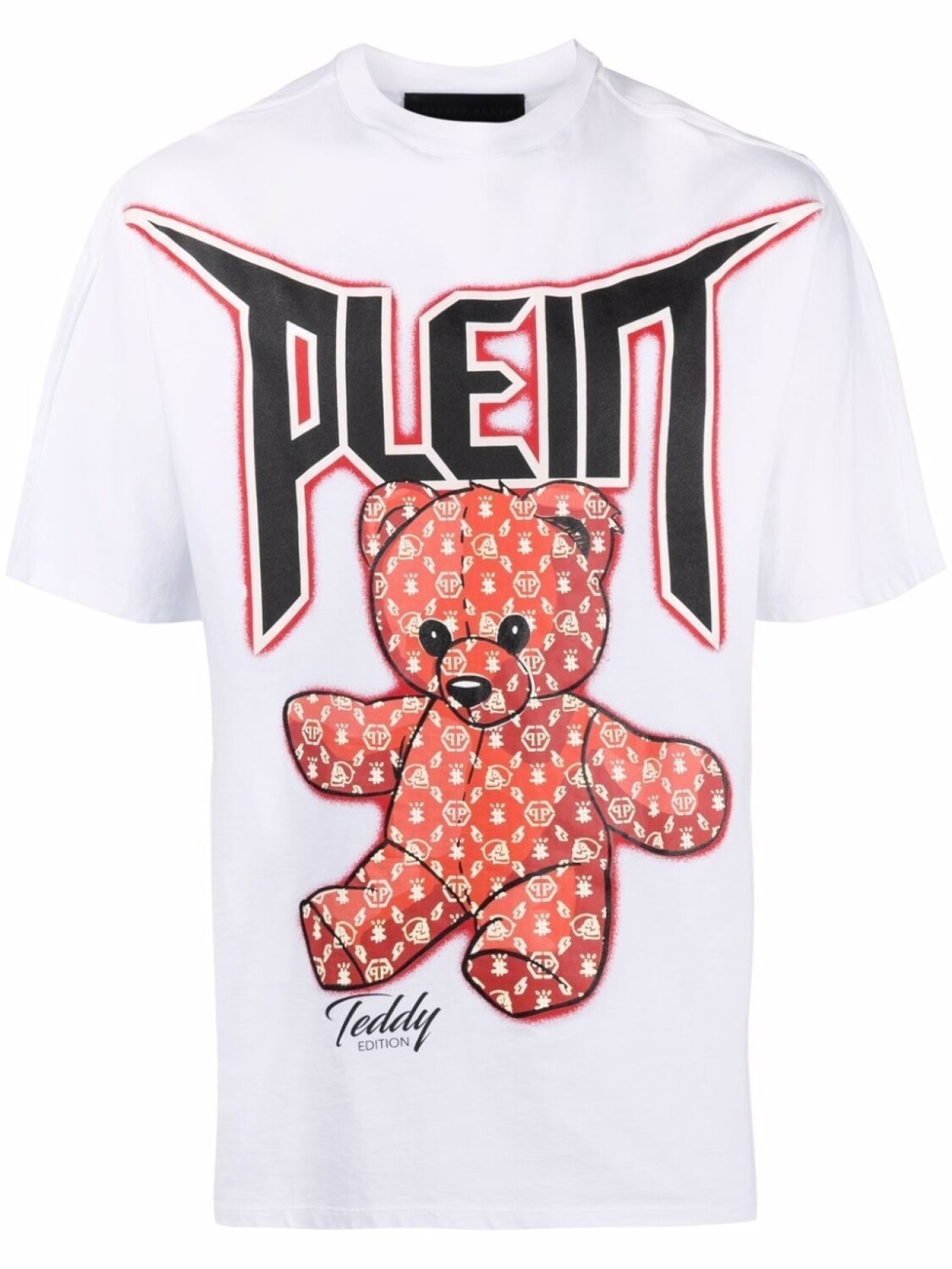 

Philipp Plein футболка с принтом Teddy Bear, белый