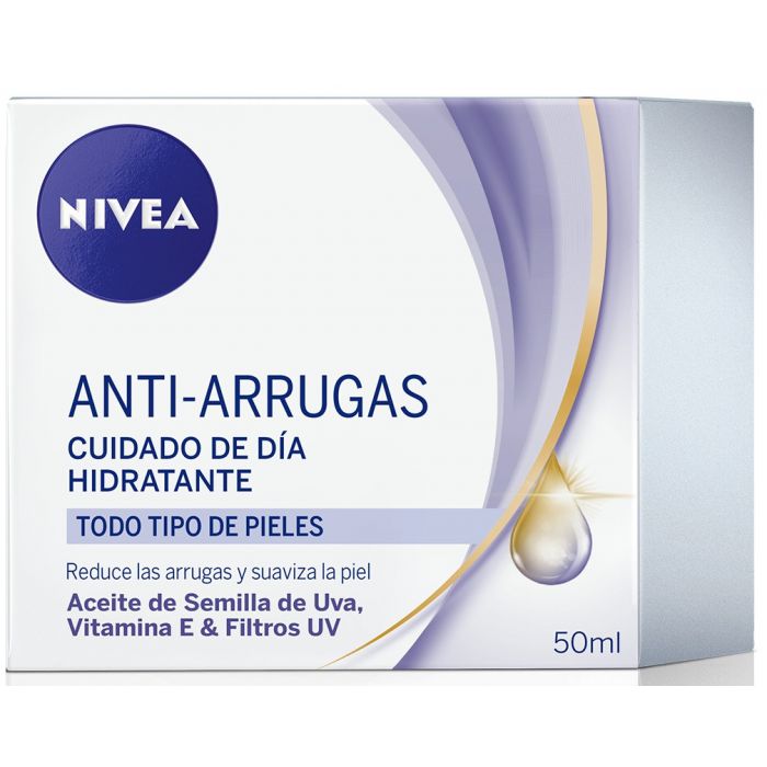 Дневной крем для лица Hidratante Anti Arrugas de Día Nivea, 50 ml крем для лица beautydose anti age с маслом виноградных косточек 100 мл