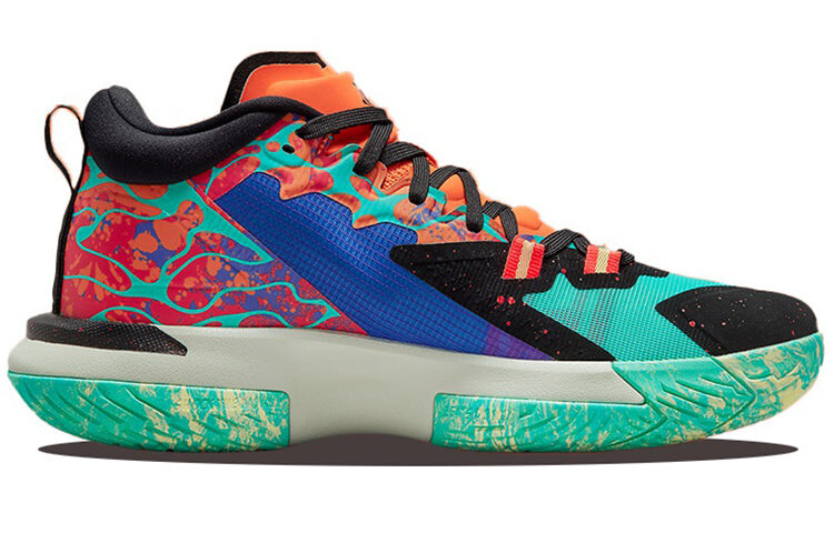 

Кроссовки баскетбольные Air Jordan Zion 1 PF Hyper Jade, разноцветные