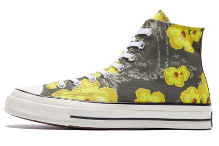 

Высокие кеды Converse Chuck 70 Paradise с цветочным принтом, 'Field Surplus', желтые