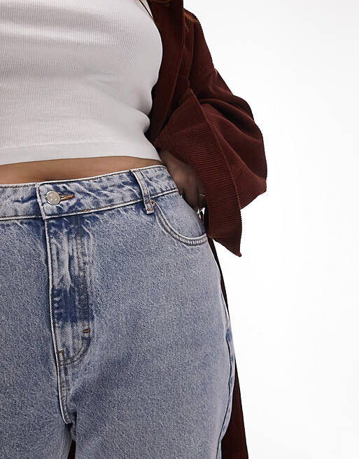 

Белые джинсы Topshop Curve Mom