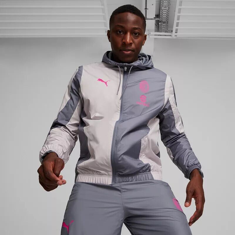 

Puma Adult AC Milan 2024 Серая предматчевая куртка