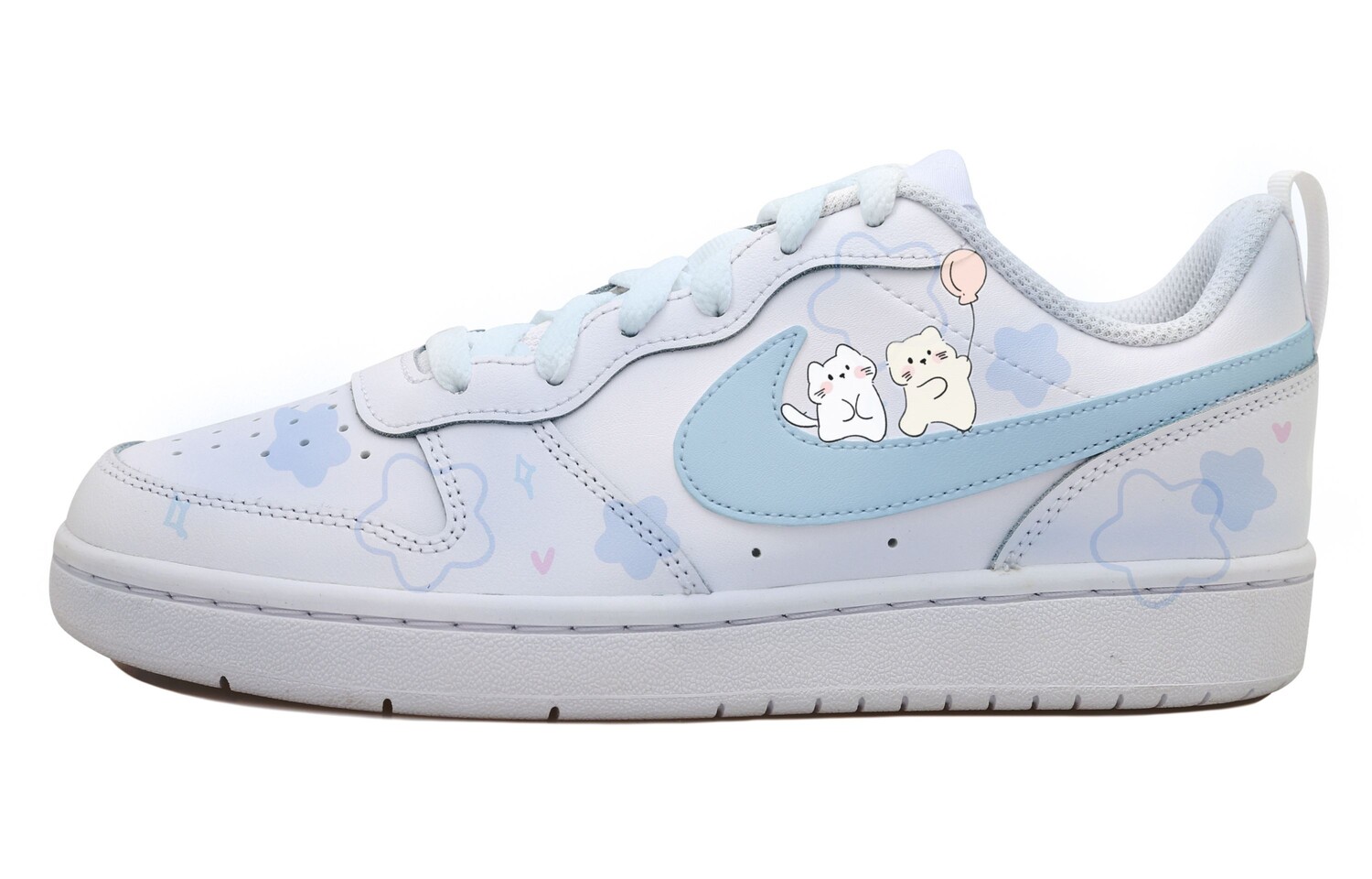 

Кроссовки Nike Court Borough 2 Skateboarding Shoes Women's Low-top White/blue, белый/синий