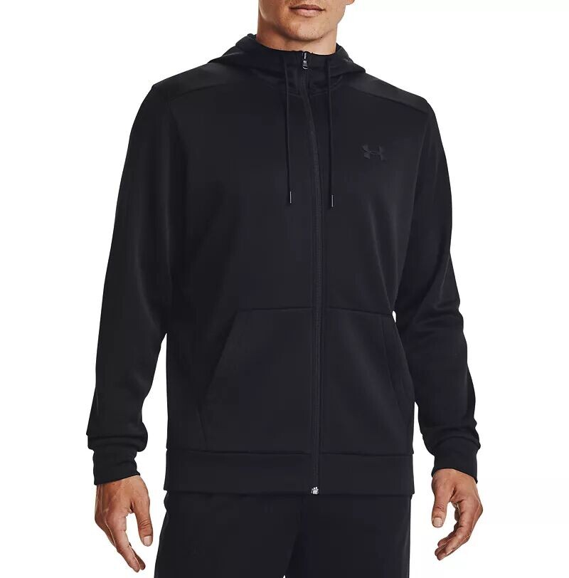 

Мужская флисовая толстовка с молнией во всю длину Under Armour, черный