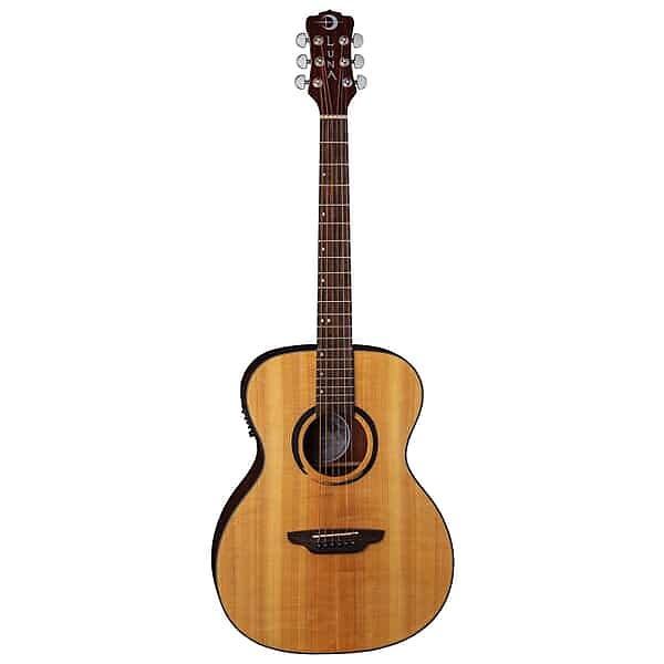 цена Акустическая гитара Luna Wabi Sabi Folk Acoustic-Electric - Solid Spruce Top, 1.69 Nut Width