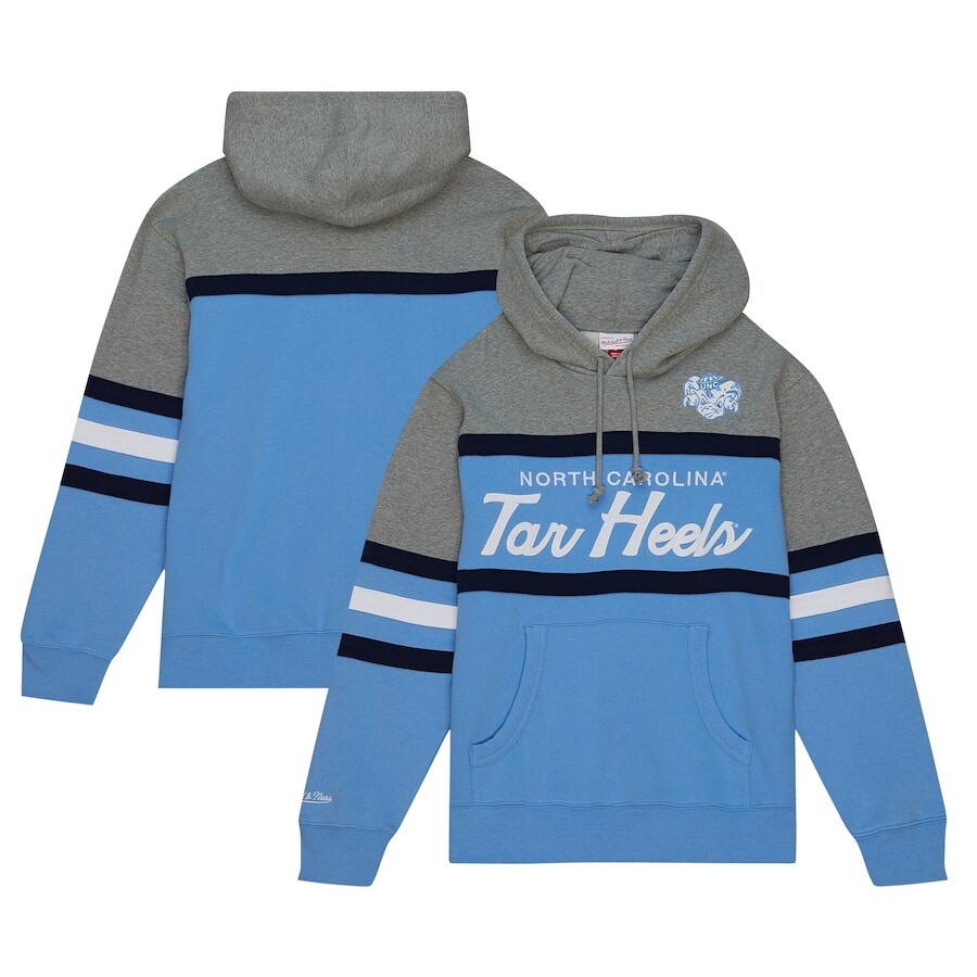 

Пуловер с капюшоном Mitchell & Ness North Carolina Tar Heels, синий