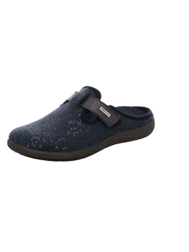 

Тапочки ROHDE Winter Pantoffel Textil Bari, цвет jeans