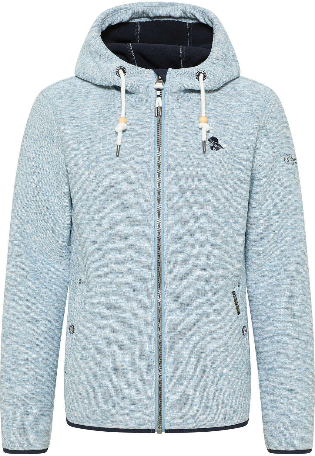 

Флисовая куртка Schmuddelwedda Strickfleeceblouson, цвет Hellblau Melange