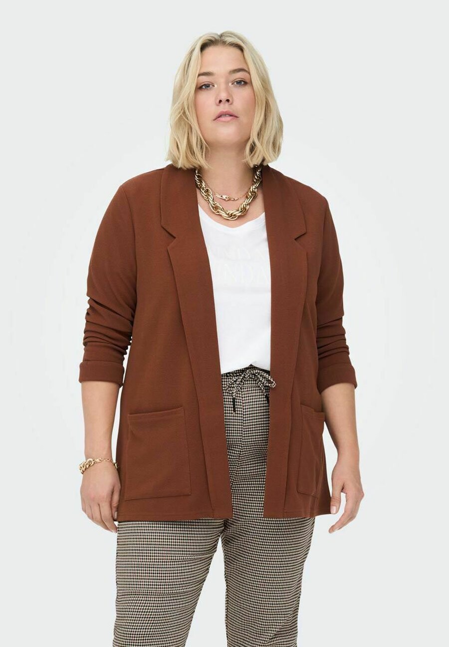 

Блейзер ONLY Carmakoma CARBETTY, цвет tobacco brown