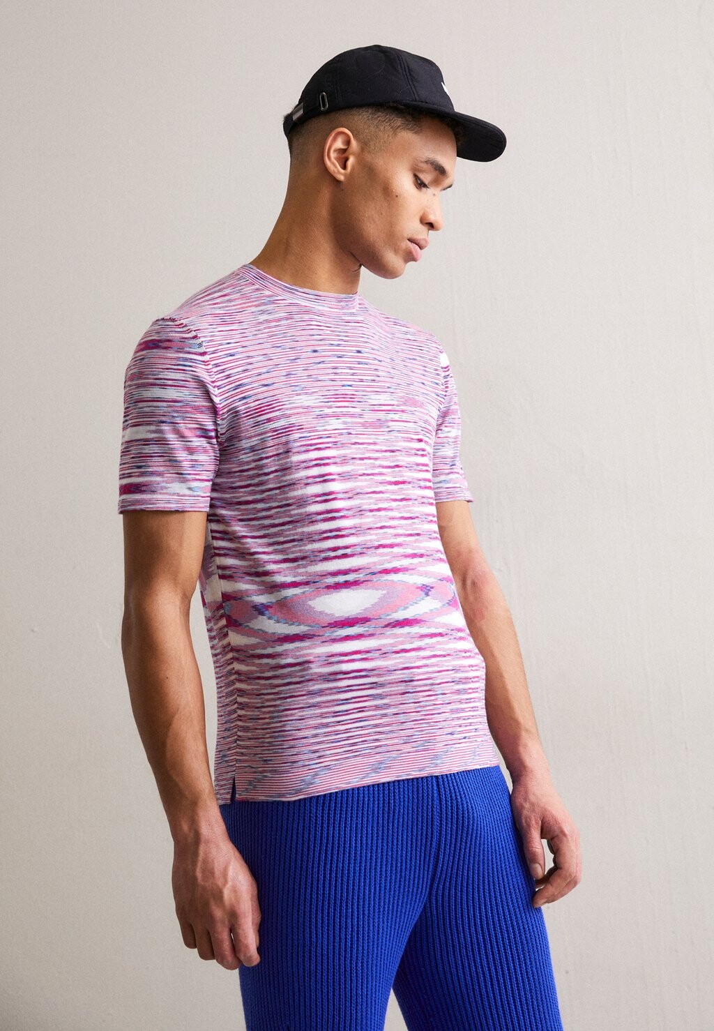 Футболка с принтом Short Sleeve Missoni, цвет purple/white/black