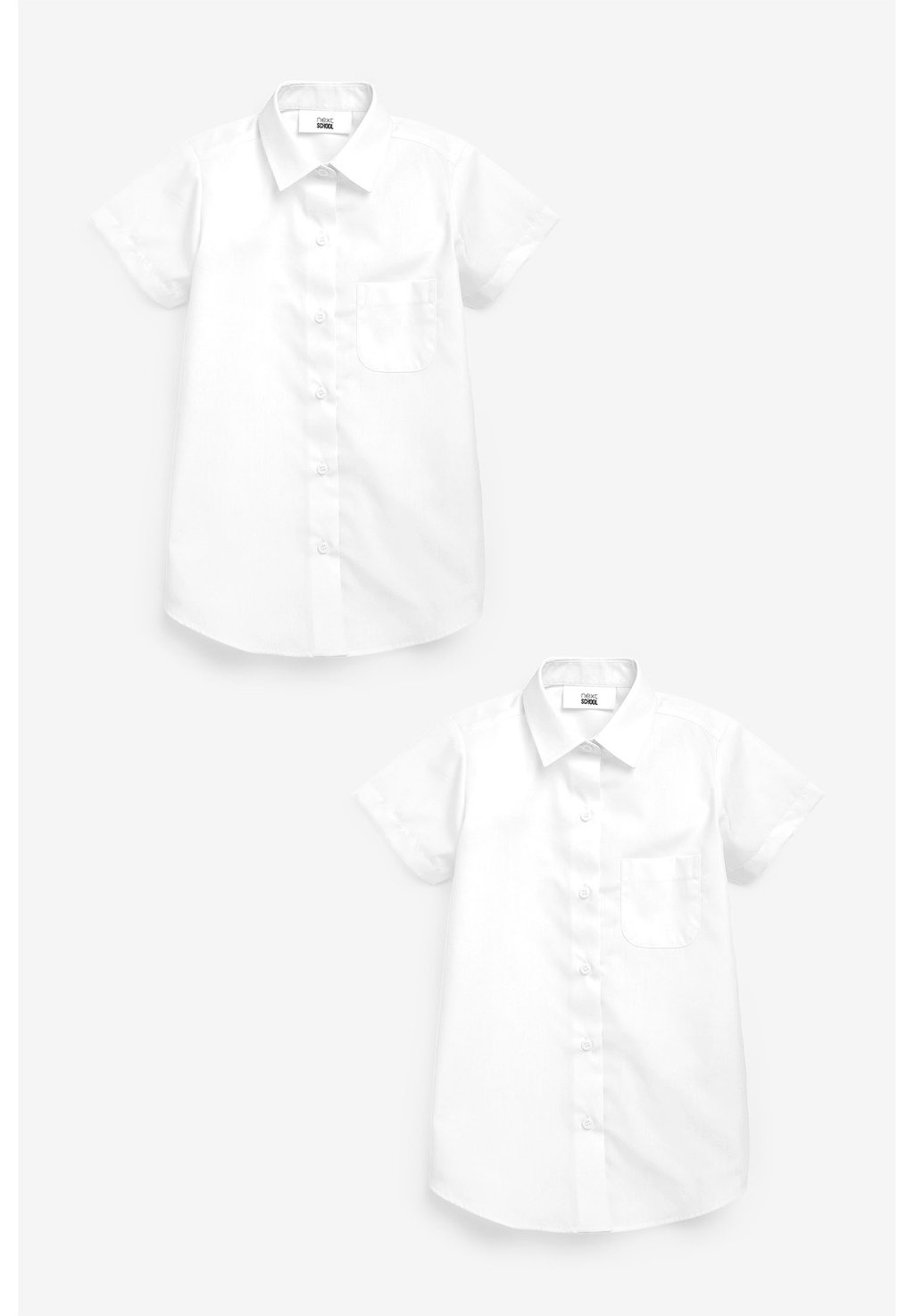 Блузка-рубашка 2 PACK SHORT SLEEVE Next, цвет white (458579)