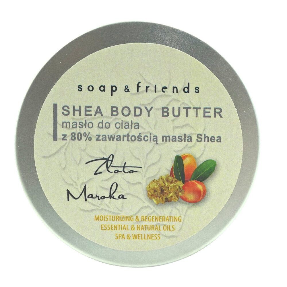 

Масло для тела марокканское золотое масло ши 80% Soap&Friends Shea Body Butter, 200 мл