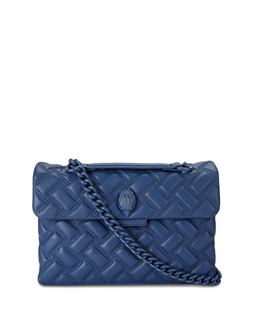 

Маленькая кожаная сумка Kensington Drench KURT GEIGER LONDON, цвет Blue