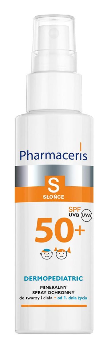 цена Pharmaceris S Dermopediatric SPF50+ защитный спрей для детей, 100 ml