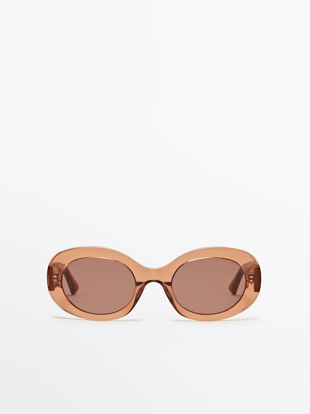 

Овальные солнцезащитные очки Massimo Dutti, розовый