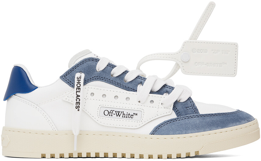 

Бело-темно-синие кроссовки 5.0 Off-White