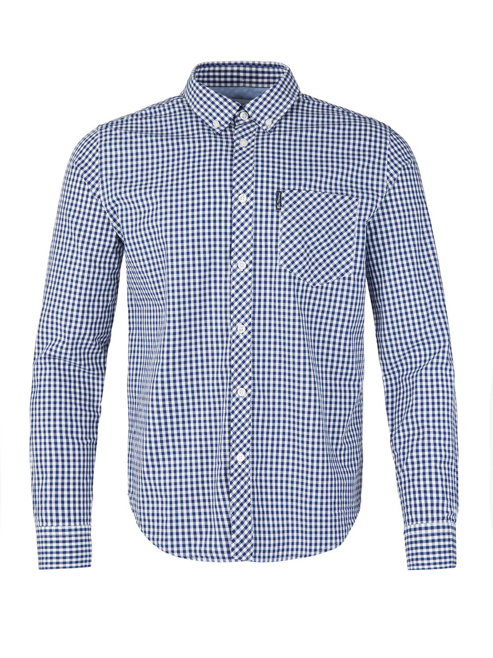 

Рубашка на пуговицах стандартного кроя Ben Sherman Gingham, темно-синий