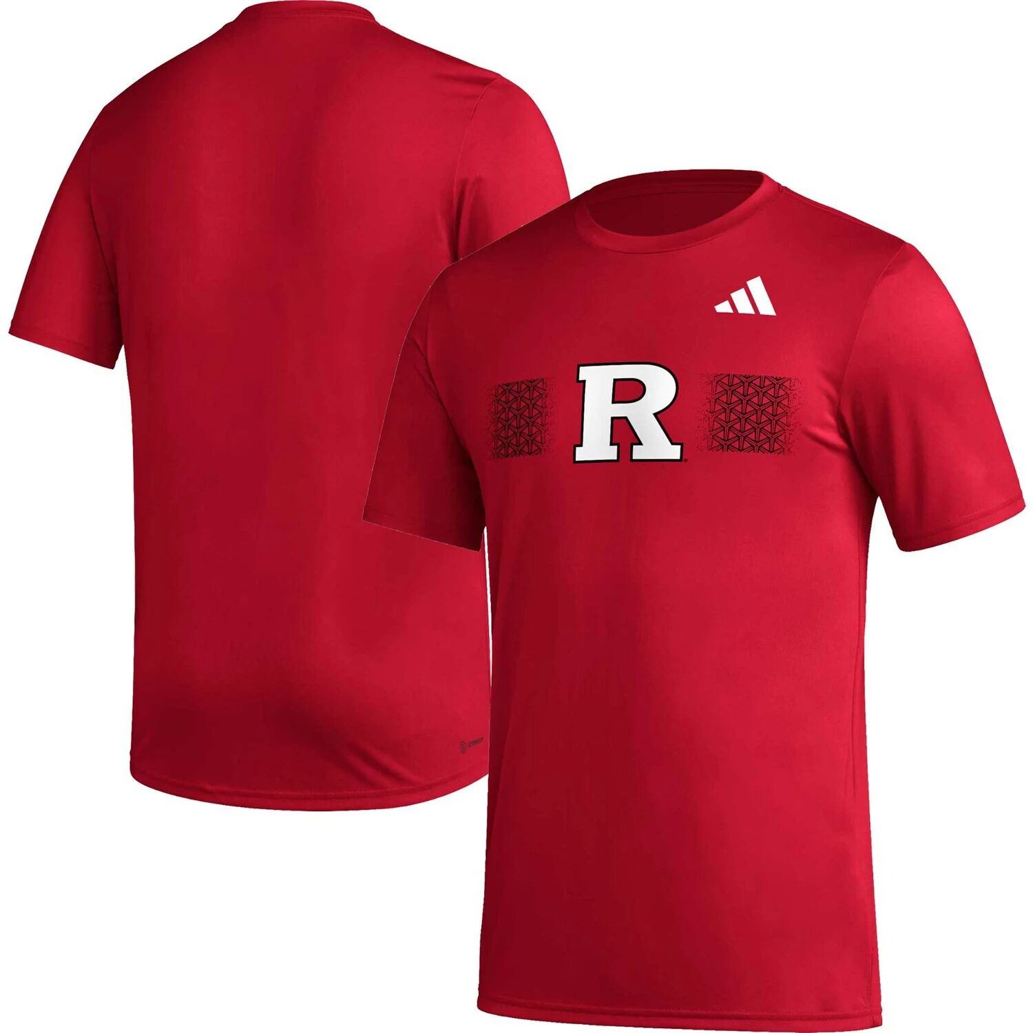 

Мужская футболка Scarlet Rutgers Scarlet Knights Pregame AEROREADY adidas