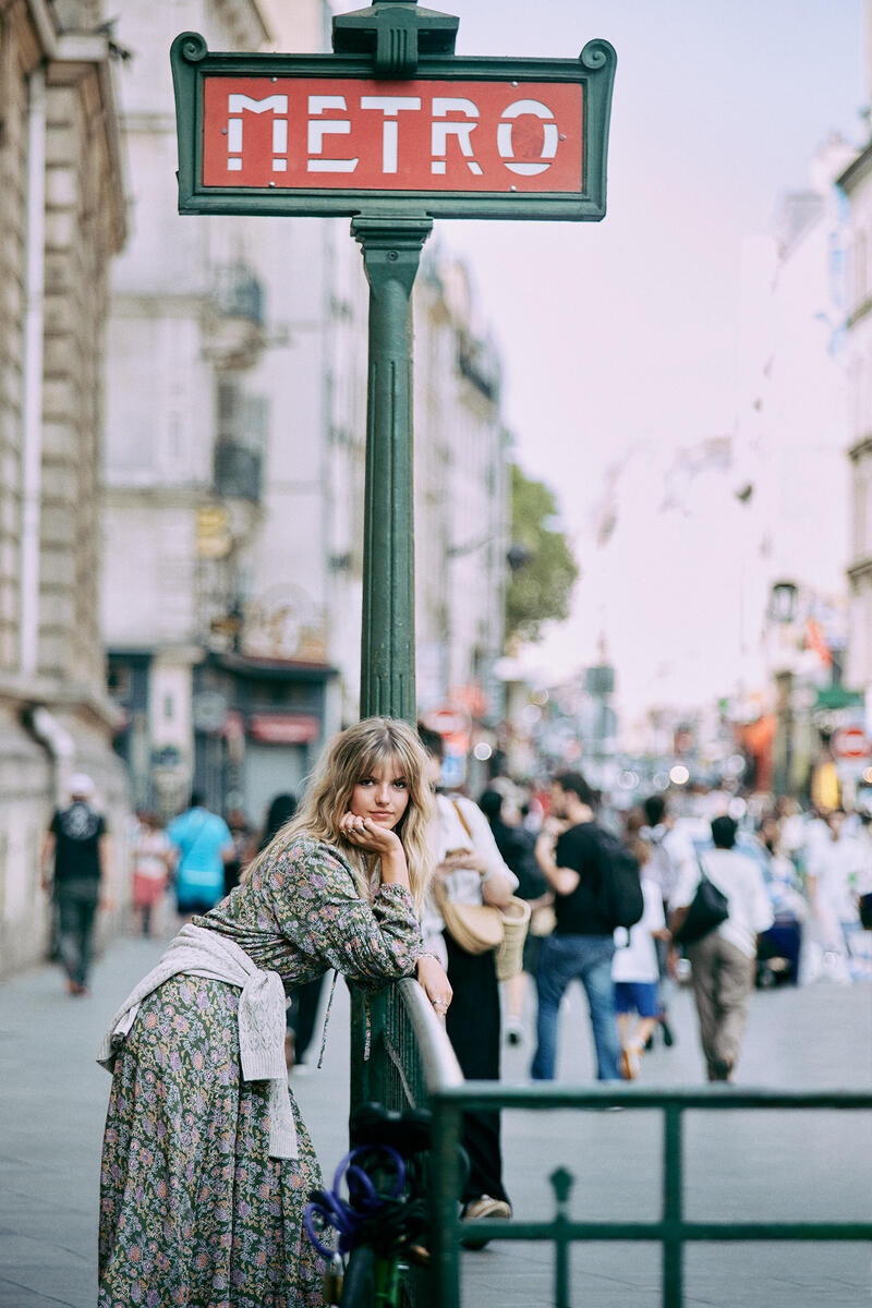 

Длинное платье с принтом Slowlove, зеленый