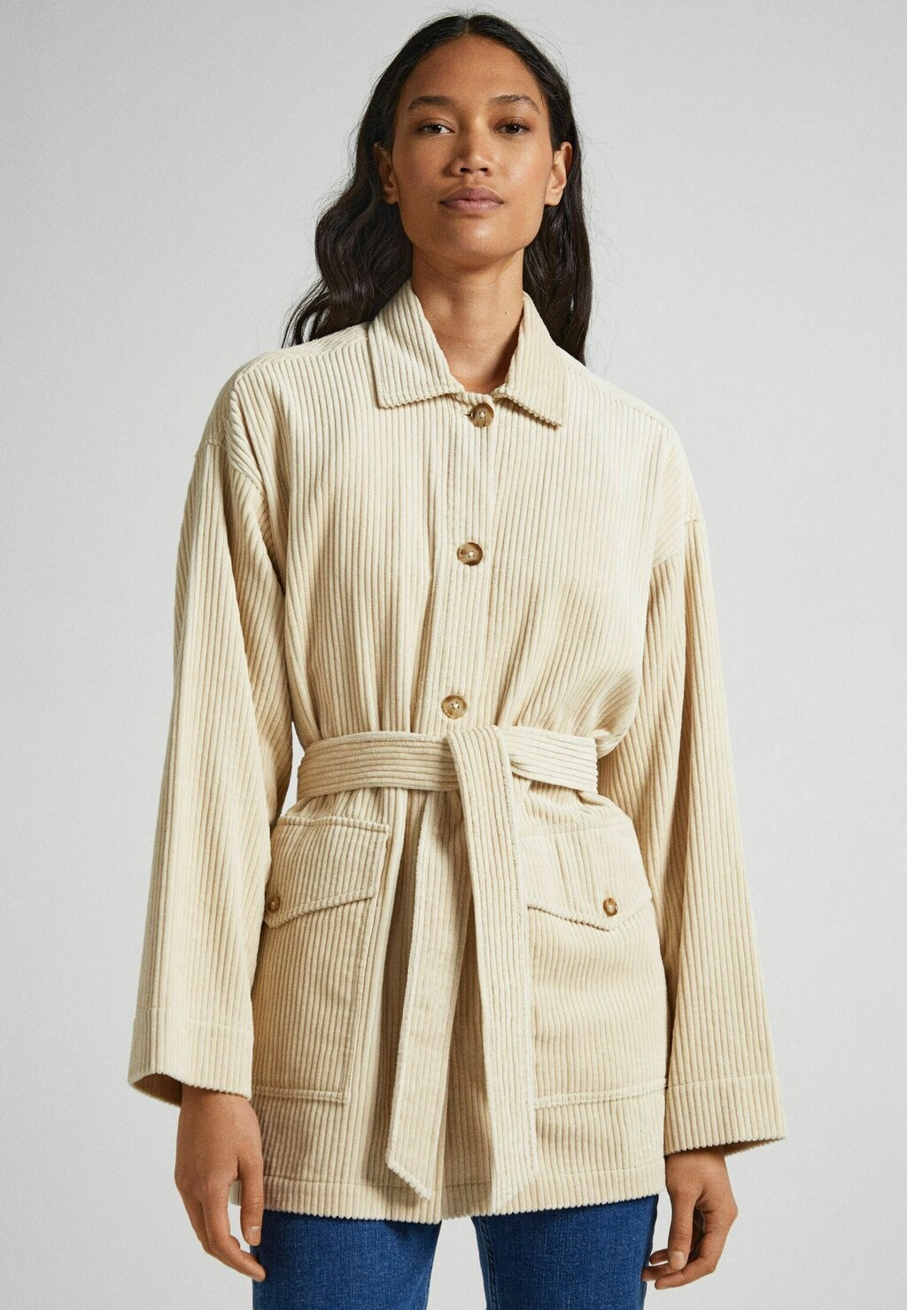 

Полупальто Kelsey Pepe Jeans, цвет sand beige