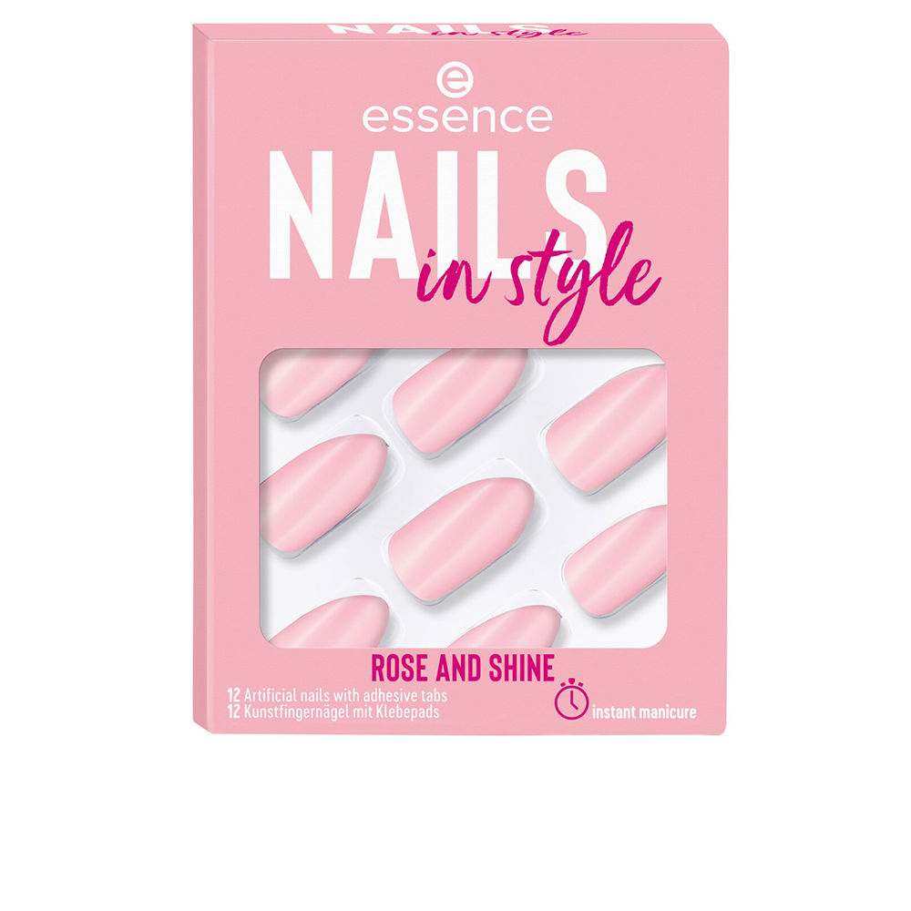Накладные ногти Nails in style uñas artificiales Essence, 12 шт, 14-rose and shine