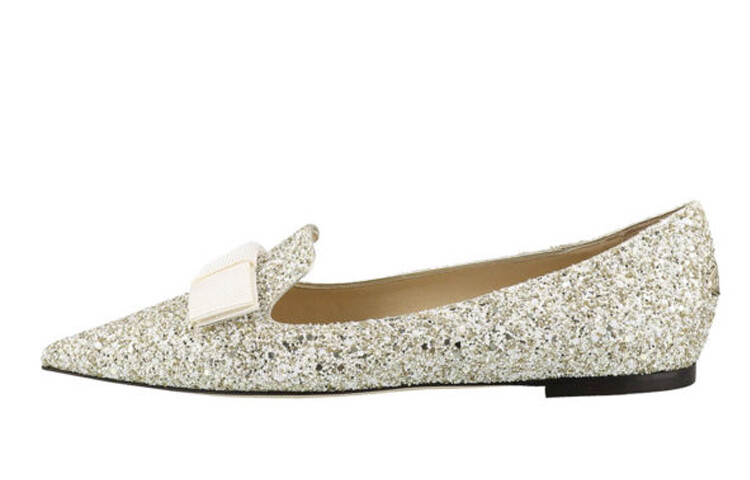 

Jimmy Choo Wmns Galaxy Туфли на плоской подошве, серебро
