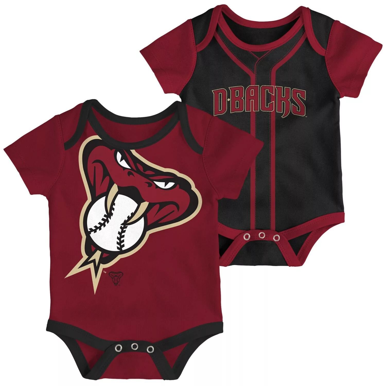 

Комплект из двух боди Infant Red/Black Arizona Diamondbacks Double из 2 шт. Outerstuff