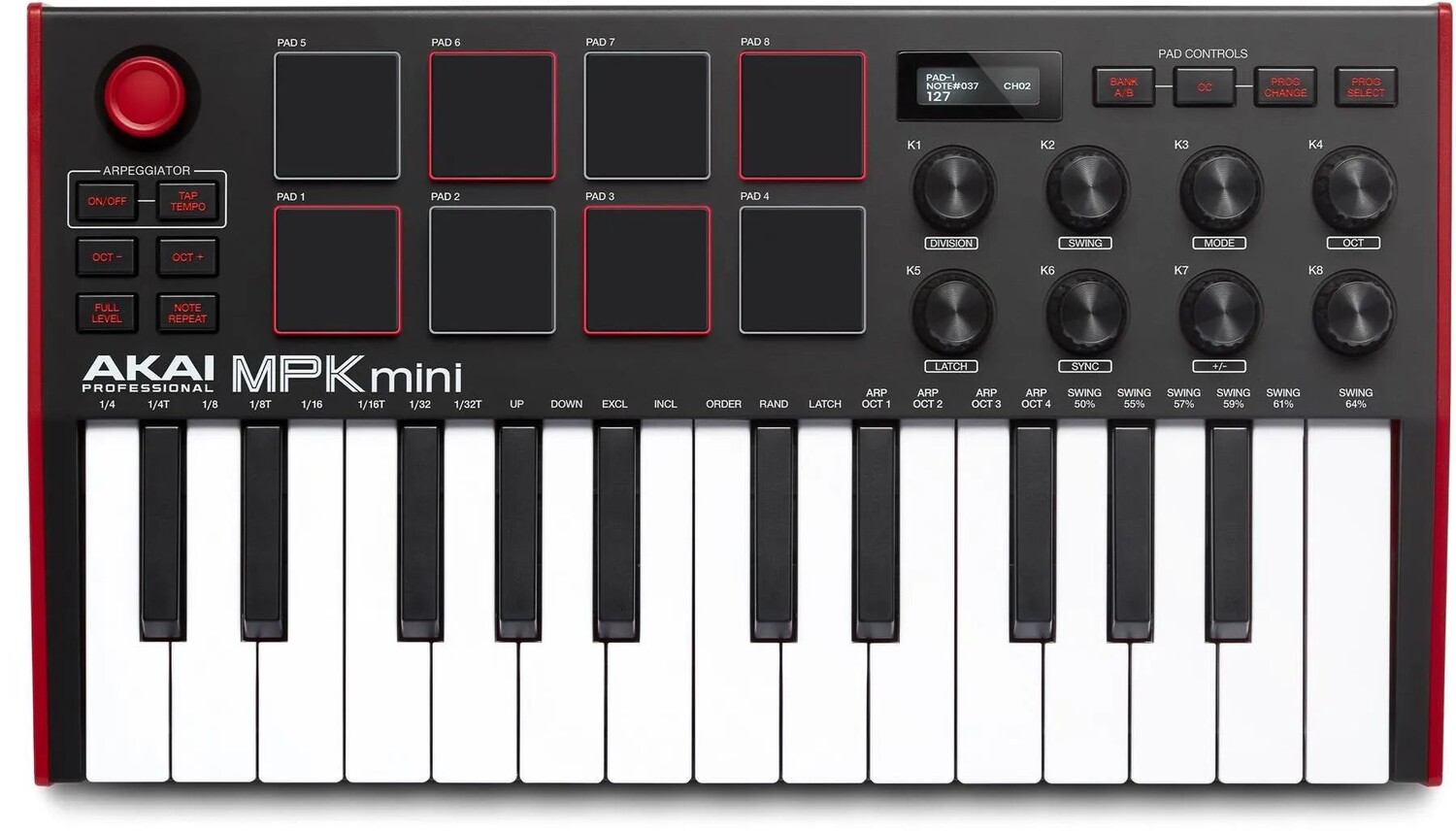 

Akai Professional MPK Mini MK III 25-клавишная клавиатура-контроллер