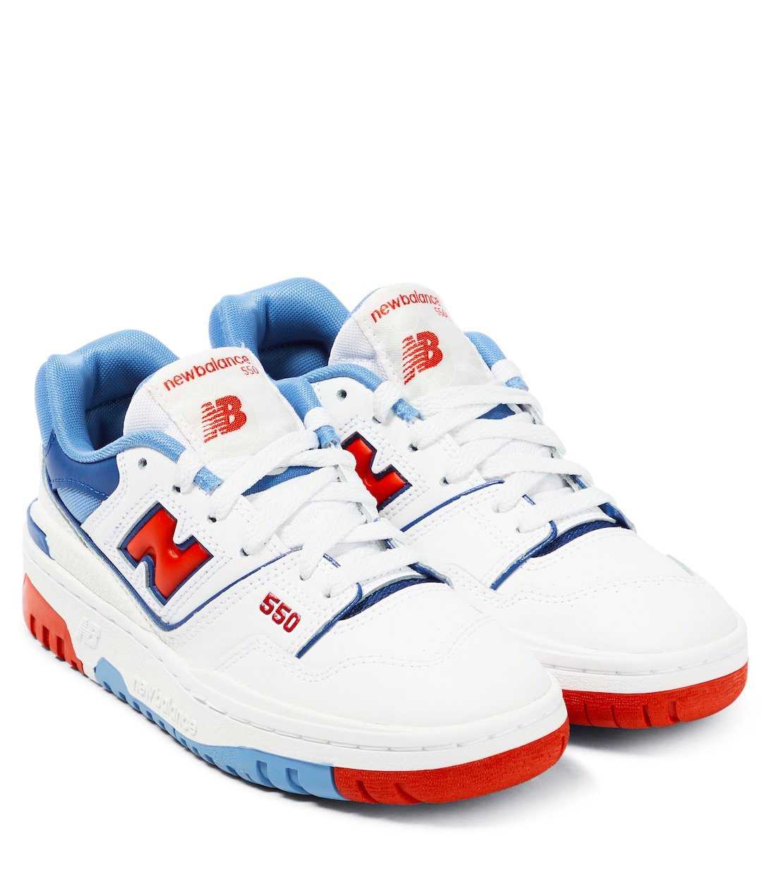 

550 кожаные низкие кеды New Balance, белый