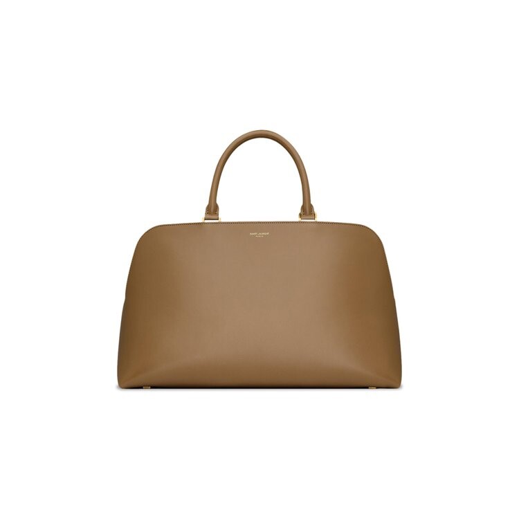 

Сумка top-handle Saint Laurent Sac De Jour Duffle, цвет Dark Cork