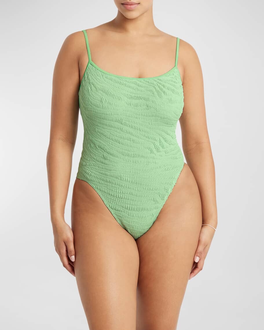 

Слитный купальник Low Palace с текстурой тигра (чашка D-DD) bond-eye swim, Коричневый