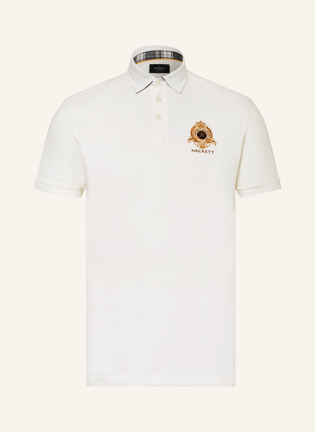 

Рубашка поло HACKETT LONDON Piqué Regular Fit, экру