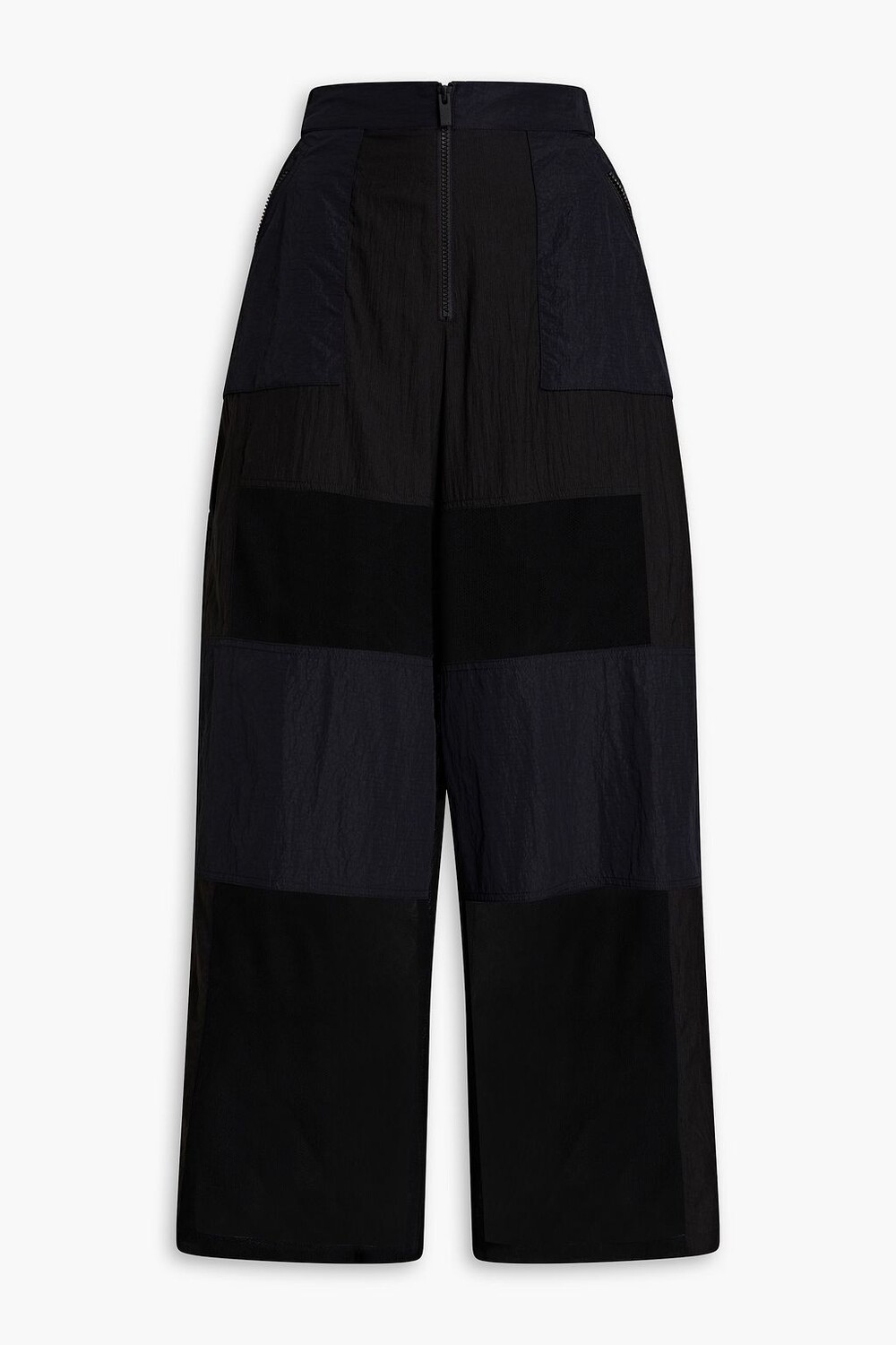 

Укороченные широкие брюки с сетчатыми вставками MCQ ALEXANDER MCQUEEN, черный