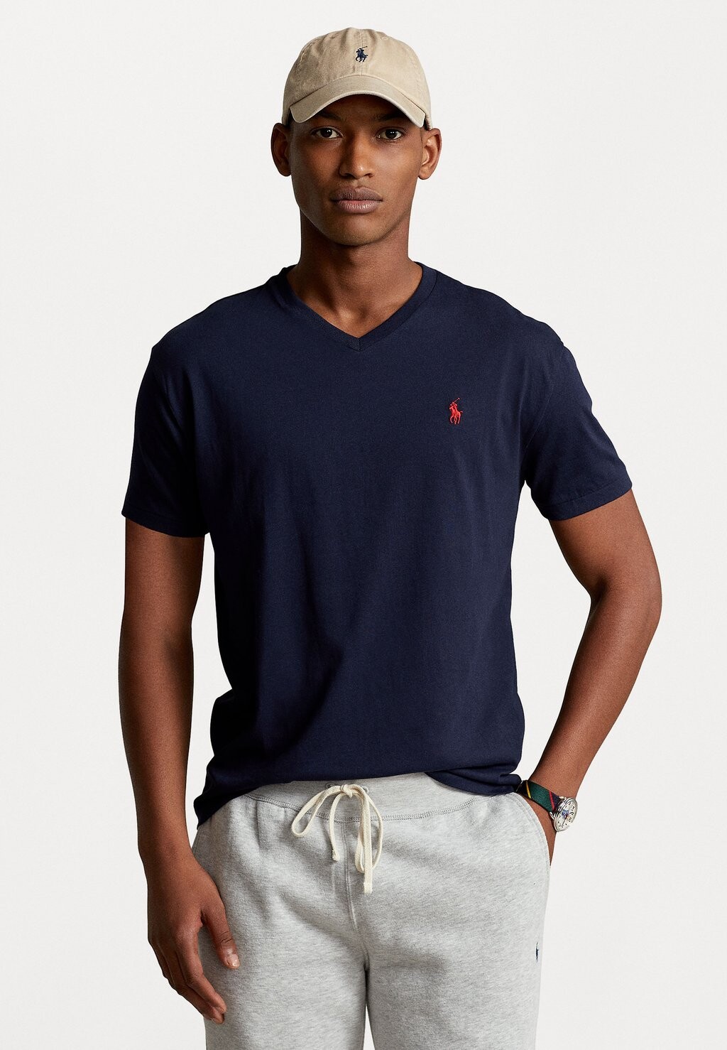 

Базовая футболка Polo Ralph Lauren, темно-синий